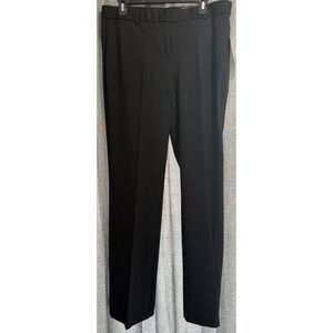 Amanda + Chelsea Womans Black Dress Pants Size 10 Stretch Straight Zip NWT